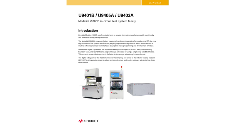 Medalist i1000D In-Circuit Test System Family